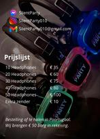 Verhuur silent disco koptelefoons, Ophalen