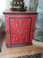 Antiek Hindelooper Kastje - Beachy Bohemian Stijl, Huis en Inrichting, Minder dan 50 cm, Antiek, Beachy, Bohemian, Ophalen of Verzenden