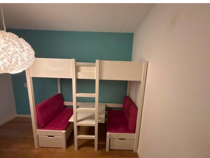 Gratis witte hoogslaper - zelf demonteren, Kinderen en Baby's, Kinderkamer | Stapelbedden en Hoogslapers, Gebruikt, Hoogslaper