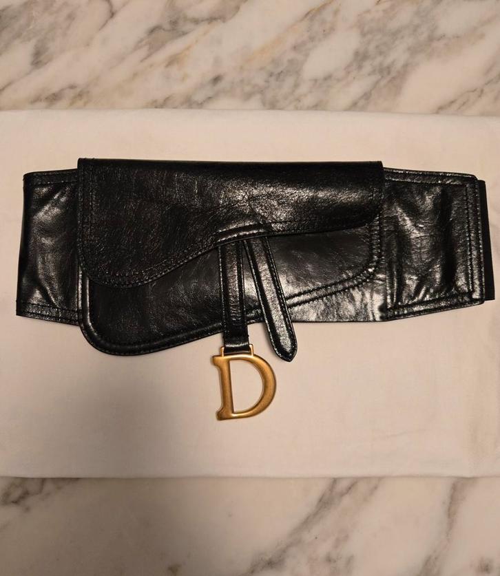 Dior Saddle Riem - Zwart Kalfsleer - Nieuw, Kleding | Dames, Riemen en Ceinturen, Nieuw, Ophalen of Verzenden