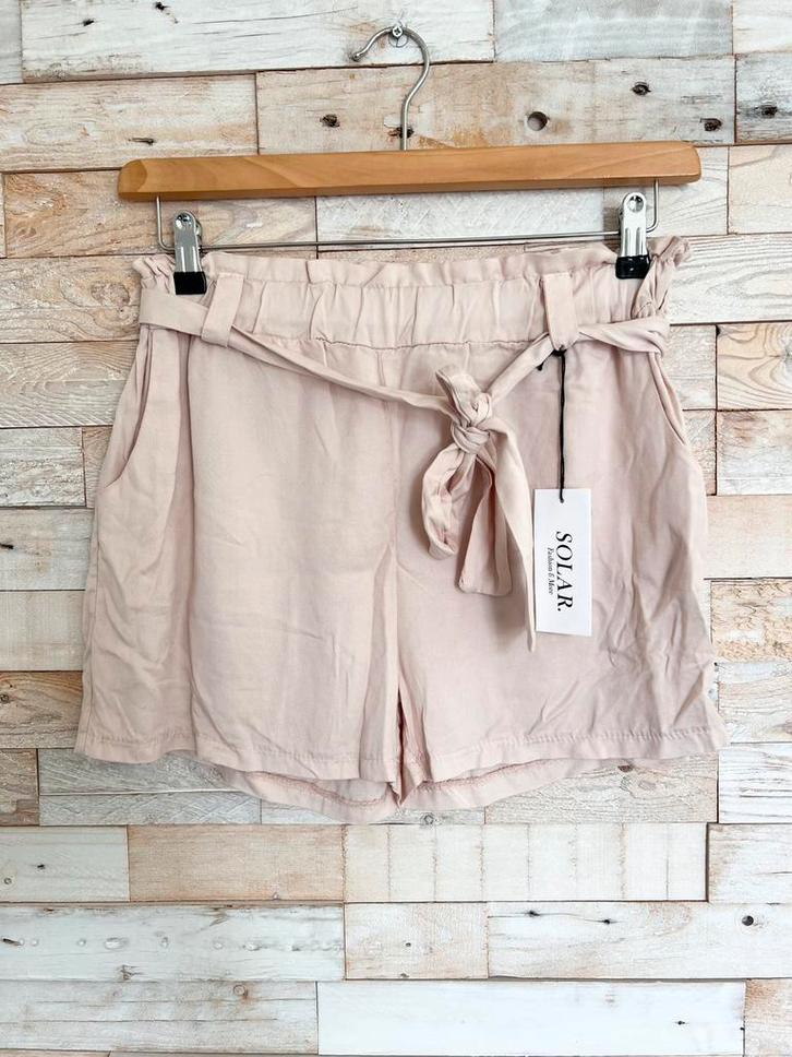 Solar korte broek lichtroze, One Size - NP 29,95, Kleding | Dames, Broeken en Pantalons, Nieuw, Maat 38/40 (M), Roze, Kort, Ophalen of Verzenden