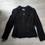 Chique blazer met glitter zwart jasje Kerst! Maat M Vögele., Kleding | Dames, Jasjes, Kostuums en Pakken, Maat 38/40 (M), Zwart