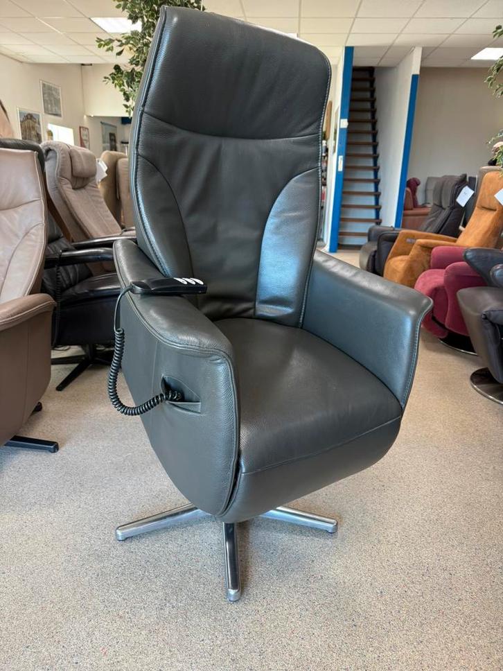 De Toekomst sta op relax stoel gratis bezorging met garantie, Huis en Inrichting, Fauteuils, Zo goed als nieuw, Leer, Verzenden
