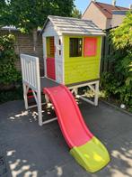 Smoby speelhuisje met glijbaan in nette staat, Ophalen, Gebruikt, Kunststof