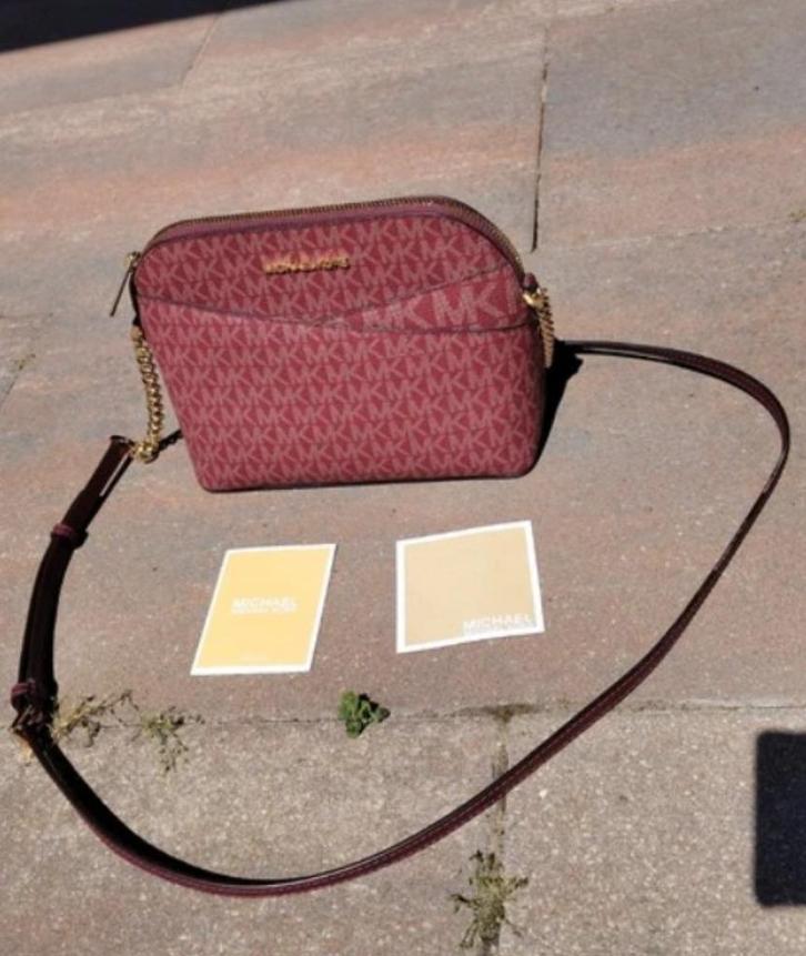 Michael Kors Jet Set Travel Crossbody tas logoprint, Sieraden, Tassen en Uiterlijk, Tassen | Damestassen, Zo goed als nieuw, Schoudertasje