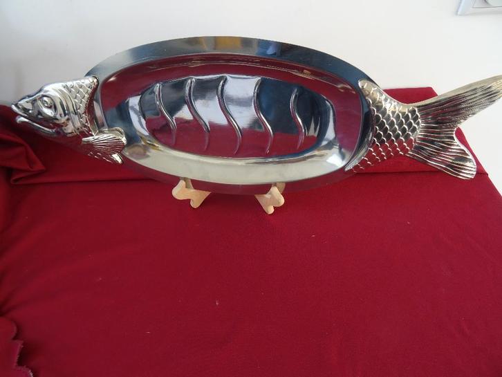 Visschaal zalm schaal RVS zalmschaal Fritz Nagel design, Huis en Inrichting, Keuken | Servies, Zo goed als nieuw, Schaal of Schalen