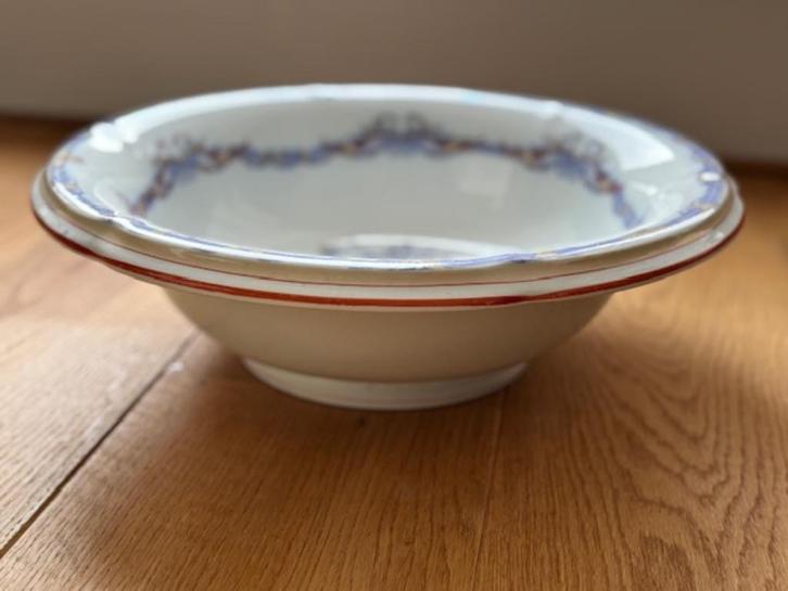 DIEPE MANDARIN SCHAAL P. Regout, Antiek en Kunst, Antiek | Servies los, Ophalen of Verzenden