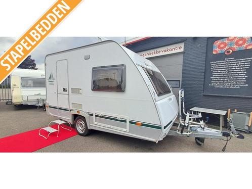 EIFELLAND/KNAUS 350 MET 3 STAPELBED, 5 PERSOONS, HEEL NETJES, Caravans en Kamperen, Caravans, Bedrijf, tot en met 5, Rondzit, Eifelland