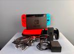 Nintendo Switch met extra’s, Spelcomputers en Games, Spelcomputers | Nintendo Switch, Ophalen of Verzenden, Gebruikt, Met 2 controllers