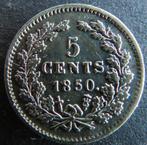 5 CENT 1850, Postzegels en Munten, Munten | Nederland, Koning Willem III, Losse munt, 5 cent, Verzenden