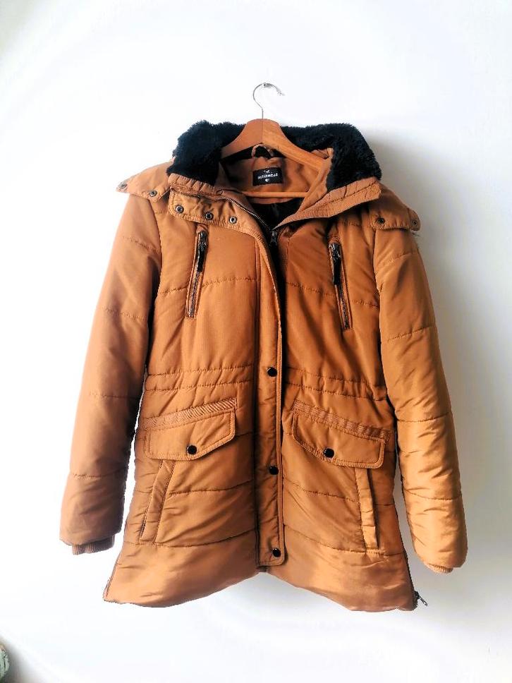 The Outerwear C&A winterjas, maat 42, Kleding | Dames, Jassen | Winter, Gedragen, Maat 42/44 (L), Geel, Ophalen of Verzenden