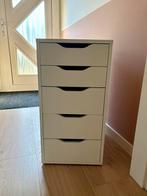 IKEA Alex ladeblok wit, Huis en Inrichting, Kasten | Ladekasten, Ophalen, Minder dan 50 cm, Gebruikt, 5 laden of meer