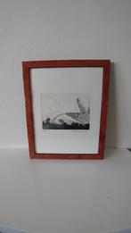 'Hand met zegening', mooi en bijzonder etsje van Rob Cox., Antiek en Kunst, Kunst | Etsen en Gravures, Ophalen of Verzenden