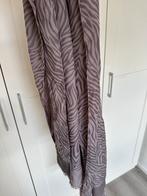 Lange sjaal met franjes en dierenprint Boutiekje, Maat 38/40 (M), Boutiek, Ophalen of Verzenden, Zo goed als nieuw