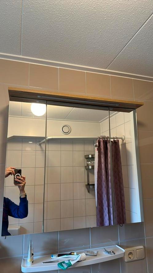 Badkamer meubel set, nog heel mooi!, Huis en Inrichting, Badkamer | Badkamermeubels, Gebruikt, Spiegelkast, Minder dan 100 cm