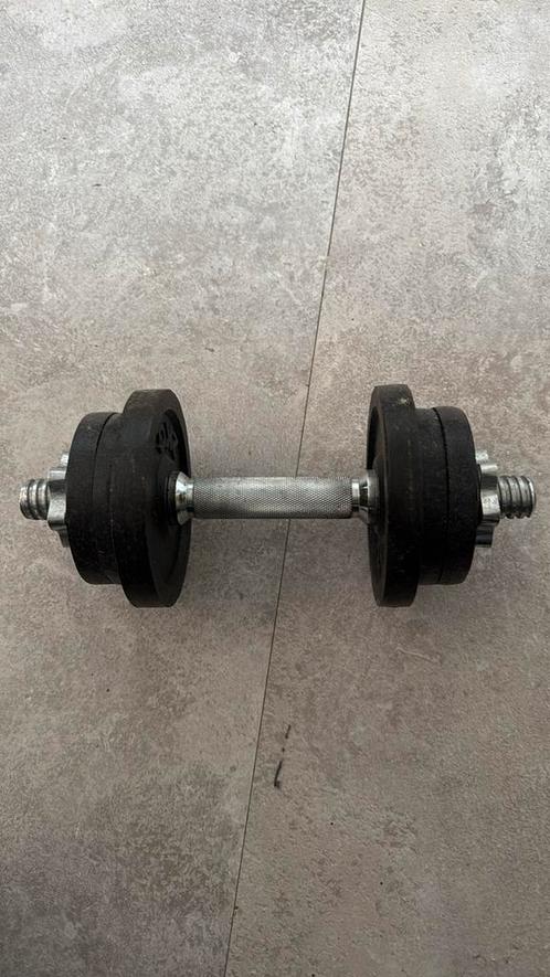 Adjustable Dumbbell – Cast Iron Plates – Spin Lock, Sport en Fitness, Fitnessmaterialen, Zo goed als nieuw, Dumbbell, Ophalen