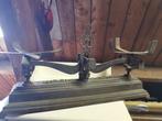Brocante, oude, gietijzeren weegschaal, Ophalen, Gebruikt