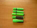 Set 5 groene markeerstift fluostift accentueerstift marker, Ophalen of Verzenden, Nieuw
