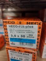 Heco-fix plus schroeven. diverse maten, Doe-het-zelf en Verbouw, IJzerwaren en Bevestigingsmiddelen, Ophalen, Nieuw, Minder dan 50 mm