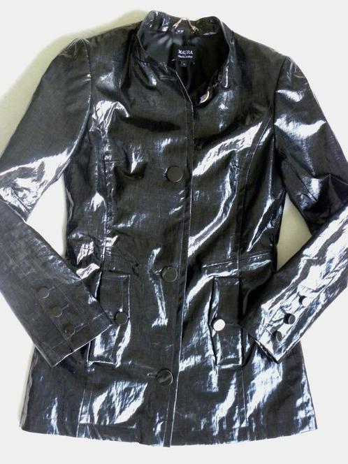 Lakjas Maura / jas Claudia Sträter / driekwart jas, Kleding | Dames, Jassen | Zomer, Gedragen, Maat 34 (XS) of kleiner, Zwart