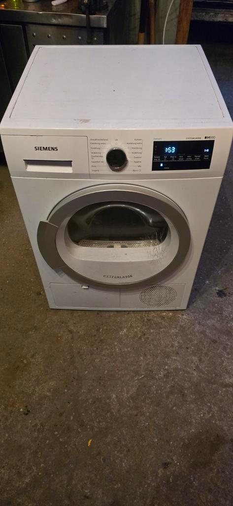 Siemens condens droger iq500, Witgoed en Apparatuur, Wasdrogers, Gebruikt, Condens, Voorlader, 6 tot 8 kg, 85 tot 90 cm, Anti-kreukfase