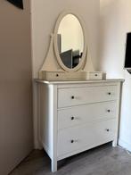 Ikea Hemnes ladekast met spiegel, Huis en Inrichting, Kasten | Ladekasten, Ophalen, Gebruikt, 100 tot 150 cm, Glas