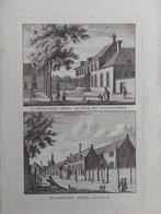 606-607 / Prinsenhuis Kerk Wijk bij Duurstede J. Bulthuis, Antiek en Kunst, Kunst | Etsen en Gravures, Ophalen of Verzenden