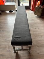 Bank van steigermateriaal met heerlijk vast kussen, Huis en Inrichting, Overige materialen, Tweepersoons, Ophalen of Verzenden