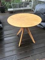 Rounded wood table - 100cm, Ophalen, Zo goed als nieuw, Rechthoekig, Hout
