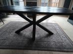 Zwarte eettafel met spinnenpoot, Huis en Inrichting, Tafels | Eettafels, Ophalen, Gebruikt, 50 tot 100 cm, 150 tot 200 cm