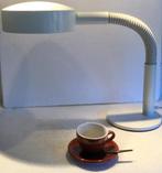 Hala Zeist retro vintage Dutch Design bureau lamp bruin /wit, Huis en Inrichting, Lampen | Tafellampen, Ophalen of Verzenden, Metaal
