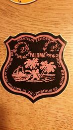 Sticker amateur zender piraat station 2,5 PALOMA, Didam, Ophalen of Verzenden, Zo goed als nieuw