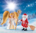 Playmobil christmas blister kerstmis kerstman engel 9498, Ophalen of Verzenden, Nieuw, Complete set