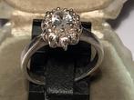 PRACHTIGE 925 ZILVER RING MET WITTE EDELSTENEN, Ophalen of Verzenden, Zilver, Ring, Met edelsteen