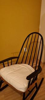 Vintage Ilmari Tapiovaara Schommelstoel, Huis en Inrichting, Ophalen, Gebruikt, Zwart, Vintage