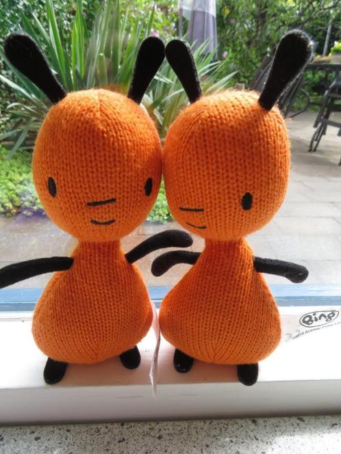 FLOP vriendje van Bing Golden Bear Serie oranje gebreid, Kinderen en Baby's, Speelgoed | Knuffels en Pluche, Zo goed als nieuw