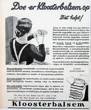 5 vintage advertenties reclames Akker 1938 balsem beschikbaar voor biedingen