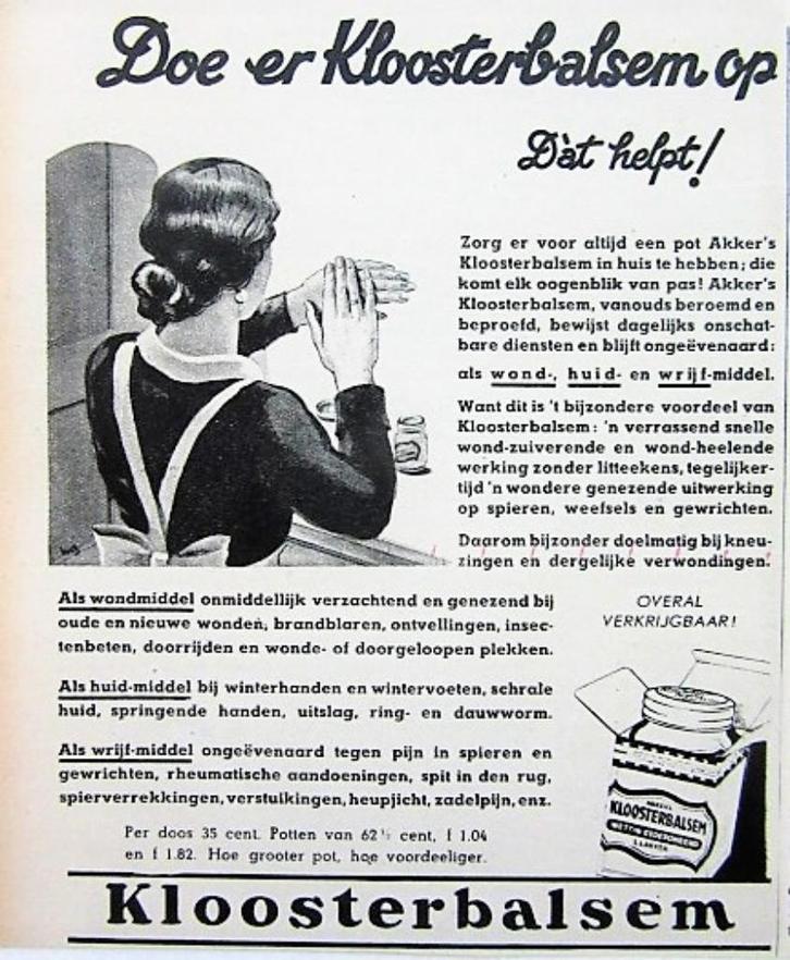 5 vintage advertenties reclames Akker 1938 balsem, Verzamelen, Merken en Reclamevoorwerpen, Gebruikt, Overige typen, Ophalen of Verzenden