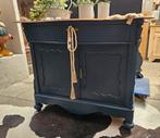 Stijlvol Biedermeier Dressoir/Commode – Bluish Black, Huis en Inrichting, Zo goed als nieuw, 3812 al, Cilvdbrug@gmail.com, Cil's interieur
