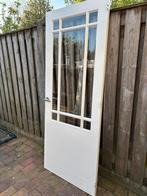 Houten binnendeur (inclusief glas), Doe-het-zelf en Verbouw, Deuren en Horren, Ophalen, 80 tot 100 cm, Binnendeur, Zo goed als nieuw