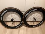Equator full carbon tube wielset / tijdritwielen (velgrem), Wiel, Gebruikt, Racefiets, Ophalen of Verzenden