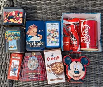 Metalen Voorraadblikken - Verkade, Coca-Cola & Meer beschikbaar voor biedingen
