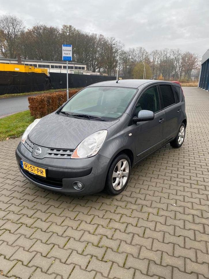 Nissan Note 1.4 16V first note 2006 Grijs nwe apk zo mee, Auto's, Nissan, Bedrijf, Note, ABS, Airconditioning, Centrale vergrendeling