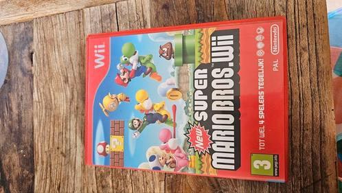 New Super Mario Bros., Wii, Spelcomputers en Games, Games | Nintendo Wii, Zo goed als nieuw, Platform, 3 spelers of meer, Vanaf 3 jaar