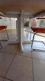 Te koop witte ronde eetafel, Huis en Inrichting, Ophalen, 50 tot 100 cm, 100 tot 150 cm, Rond
