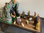 22 delige kerstgroep van gips met grot / stal, Diversen, Kerst, Ophalen, Gebruikt