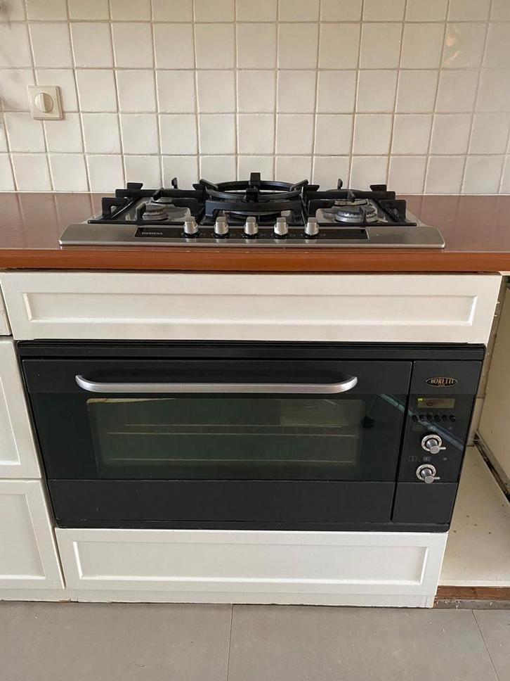 Boretti inbouwoven - defect scharnier, Witgoed en Apparatuur, Ovens, Gebruikt, Inbouw, Oven, 45 tot 60 cm, 45 tot 60 cm, Ophalen