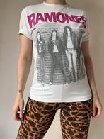 Ramones shirt, S. Bandshirt unisex punkrock 70s collectors, Verzenden, Gedragen, Maat 46 (S) of kleiner, Wit