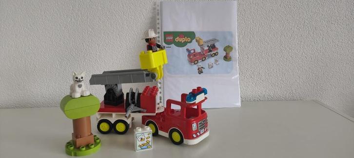 Duplo - Brandweerauto met werkende sirene, Kinderen en Baby's, Speelgoed | Duplo en Lego, Zo goed als nieuw, Duplo, Complete set