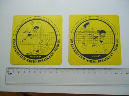 sticker oud Tilburg volleybal Sarto Pellikaan club retro, Verzamelen, Stickers, Zo goed als nieuw, Bedrijf of Vereniging, Verzenden
